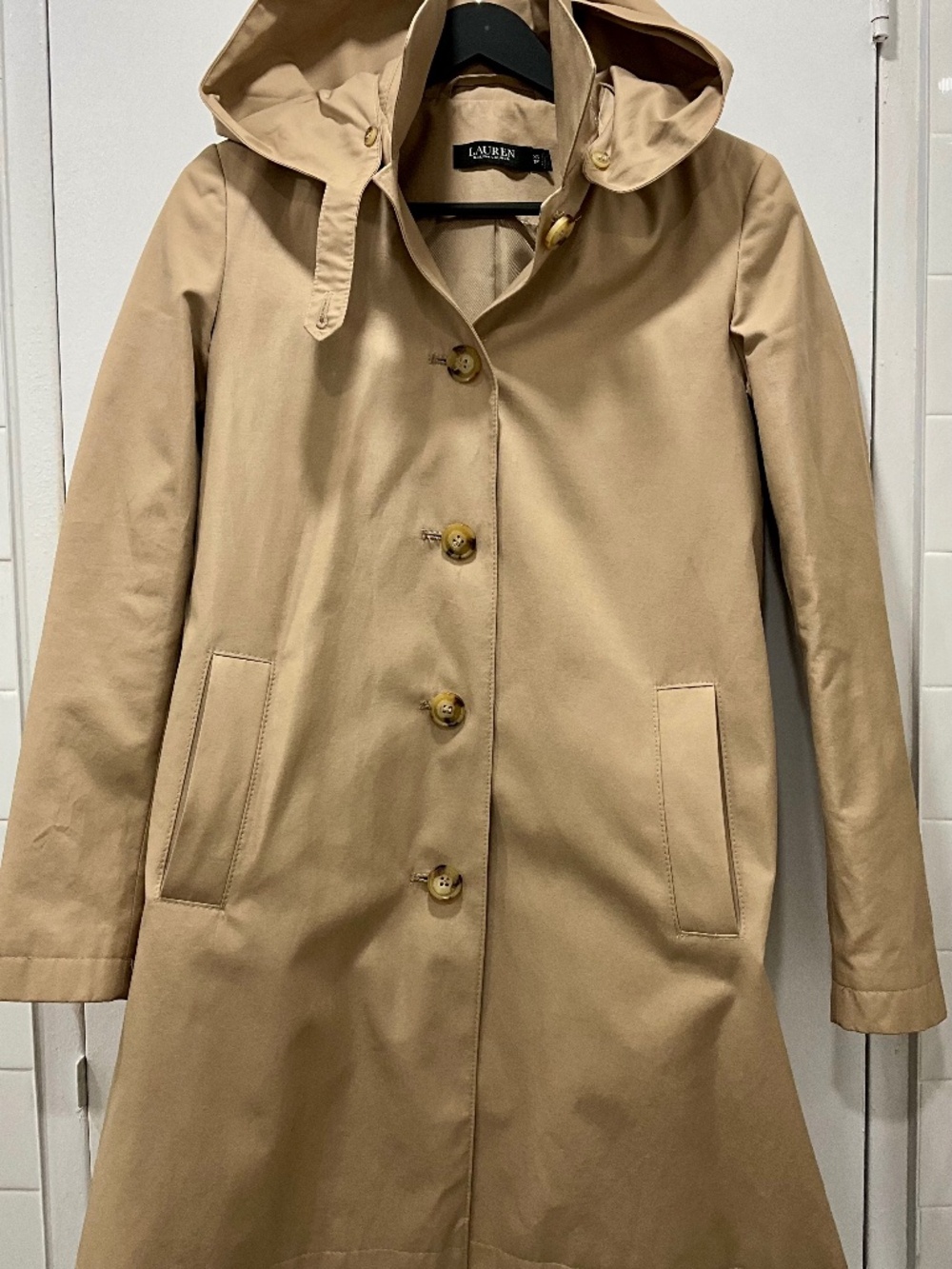Lauren Ralph Lauren Hooded Trench Coat